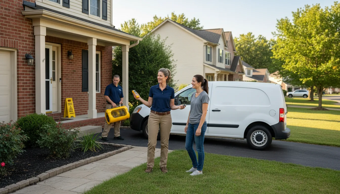 Residential water damage restoration in Lake Arthur, LA